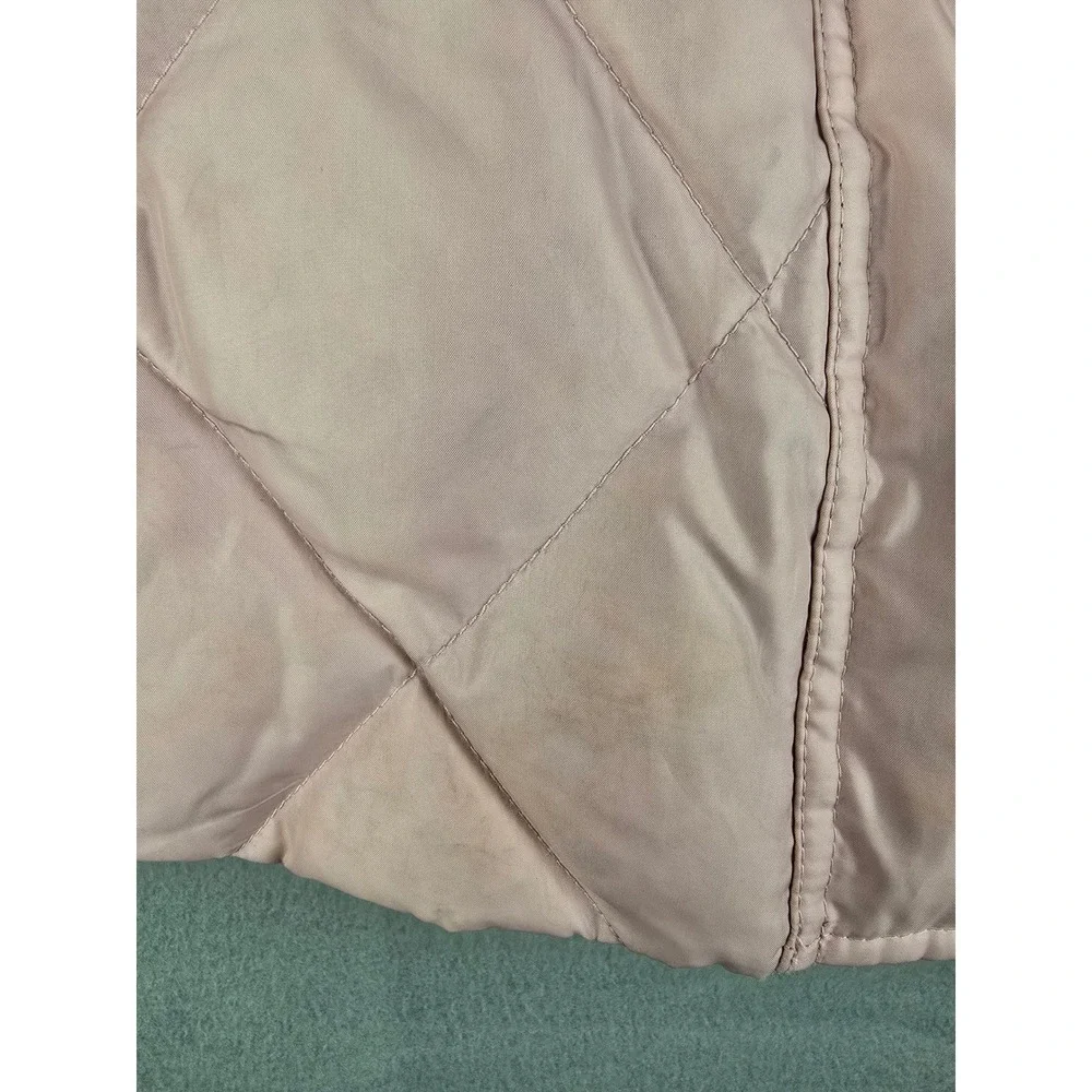 Eddie Bauer Vest Women Medium Pink Goose Down Quilted Puffer Gorpcore Outdoor